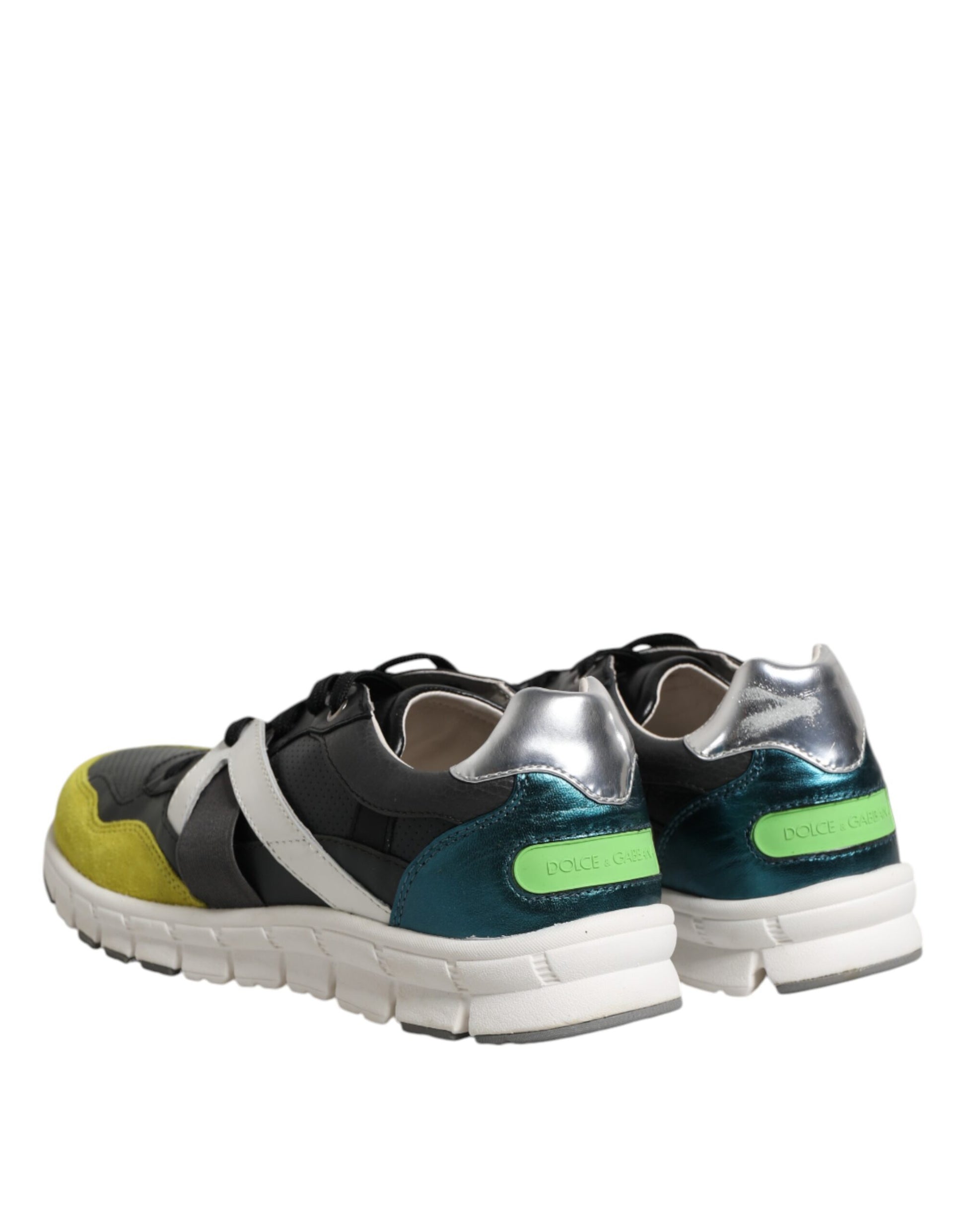 Dolce & Gabbana Multicolor Lace Up Low Top Men Sneakers Shoes by Dolce & Gabbana