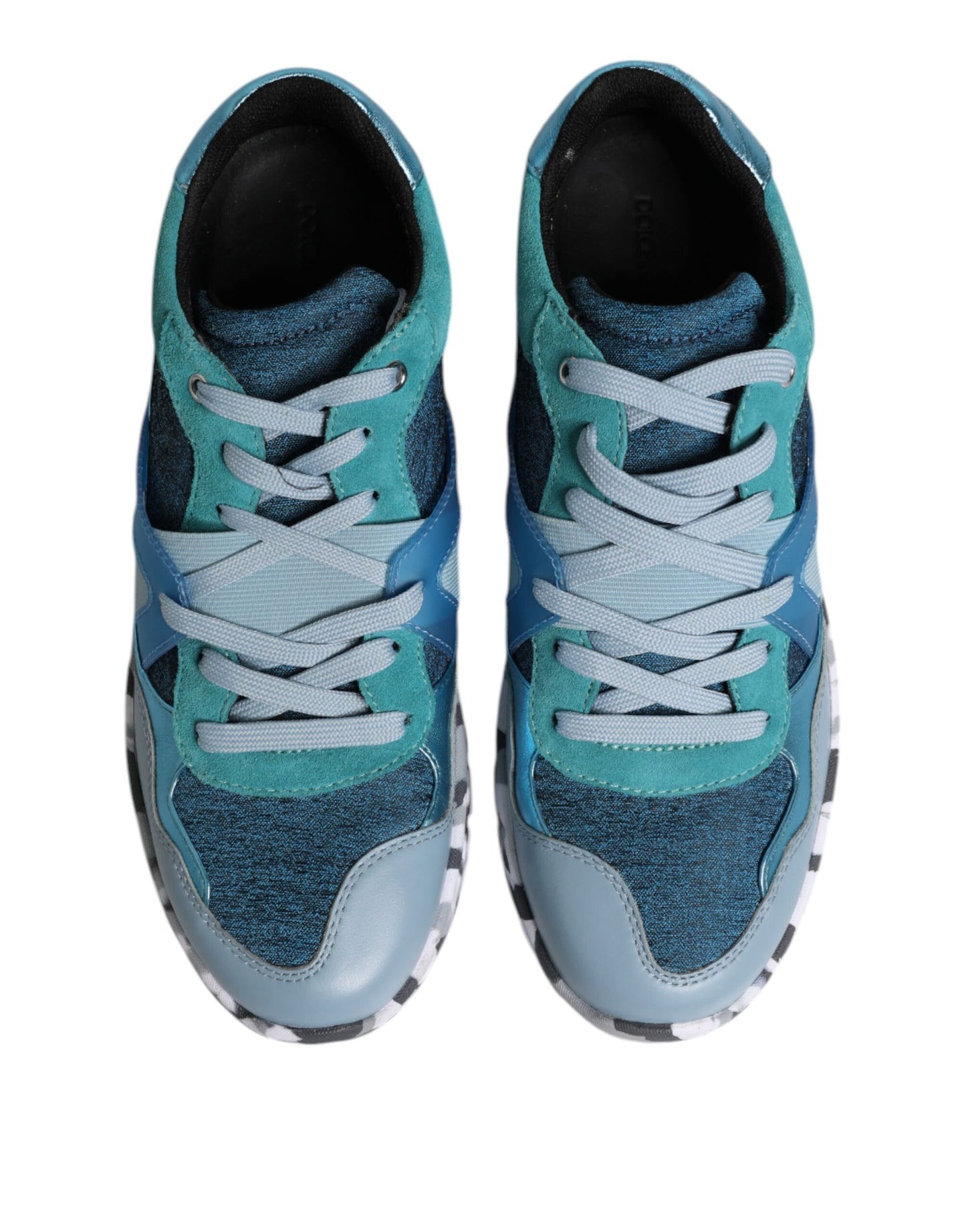 Dolce & Gabbana Multicolor Lace Up Low Top Men Sneakers Shoes by Dolce & Gabbana