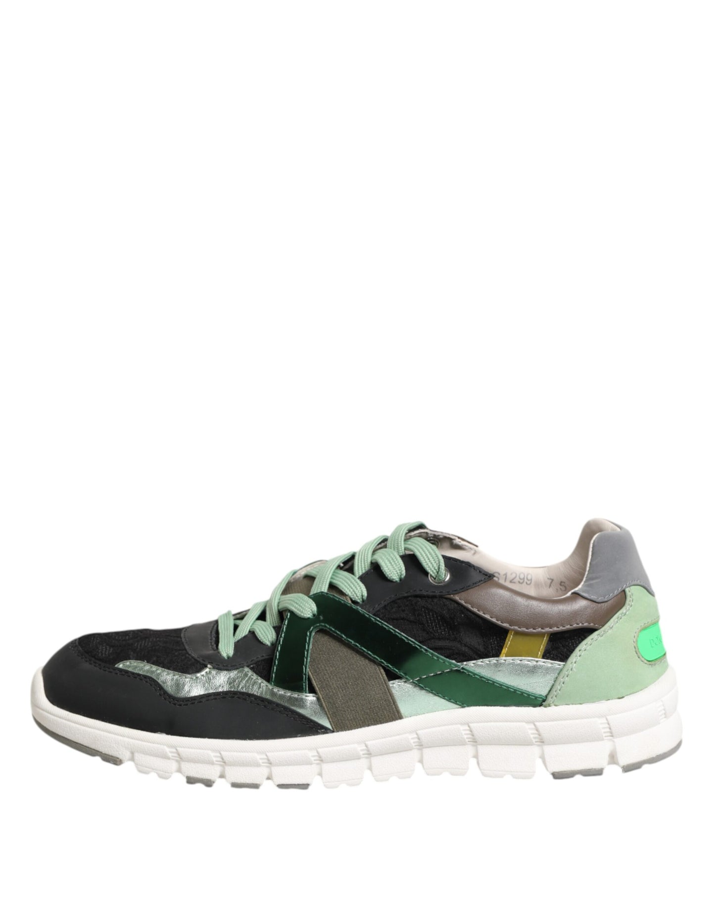 Dolce & Gabbana Multicolor Lace Up Low Top Sneakers Shoes by Dolce & Gabbana