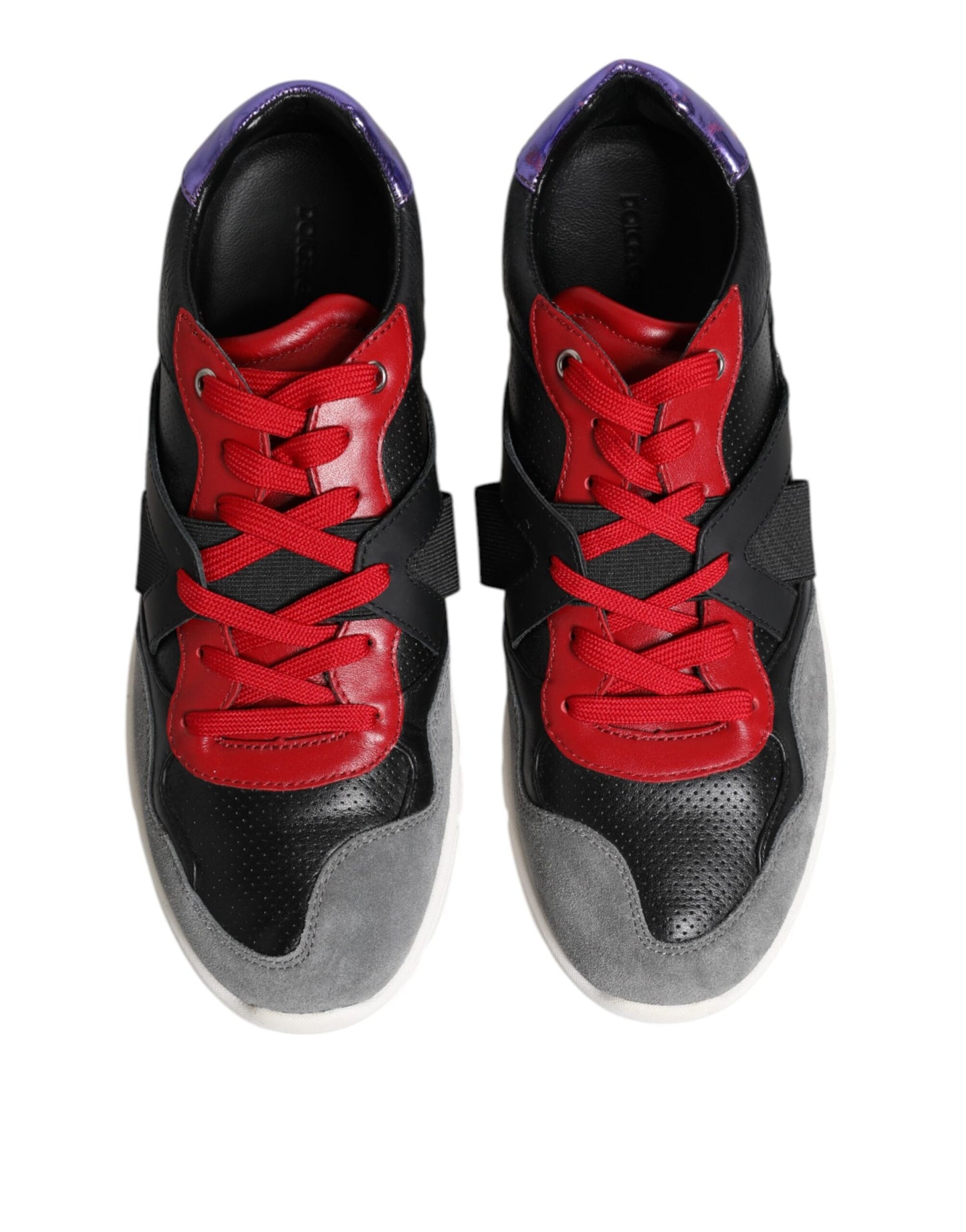 Dolce & Gabbana Multicolor Lace Up Low Top Men Sneakers Shoes by Dolce & Gabbana