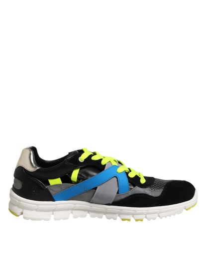 Dolce & Gabbana Multicolor Lace Up Low Top Men Sneakers Shoes by Dolce & Gabbana