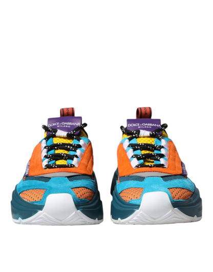 Dolce & Gabbana Multicolor Low Top Daymaster Sneakers Shoes by Dolce & Gabbana