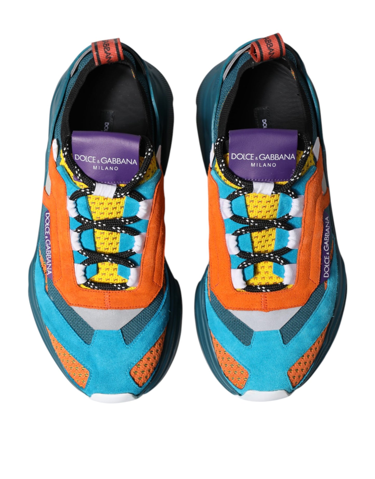 Dolce & Gabbana Multicolor Low Top Daymaster Sneakers Shoes by Dolce & Gabbana