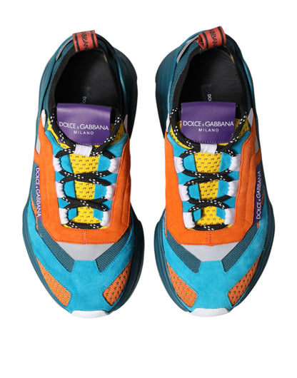 Dolce & Gabbana Multicolor Low Top Daymaster Sneakers Shoes by Dolce & Gabbana