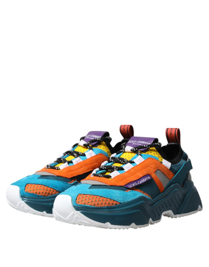 Dolce & Gabbana Multicolor Low Top Daymaster Sneakers Shoes by Dolce & Gabbana