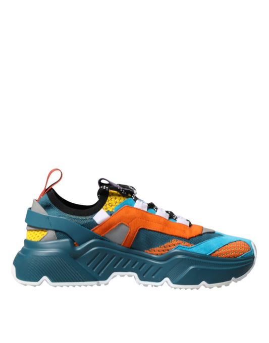 Dolce & Gabbana Multicolor Low Top Daymaster Sneakers Shoes by Dolce & Gabbana