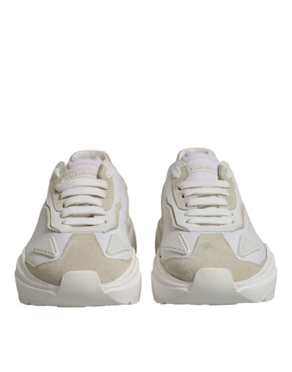 Dolce & Gabbana White Low Top Daymaster Men Sneakers Shoes by Dolce & Gabbana