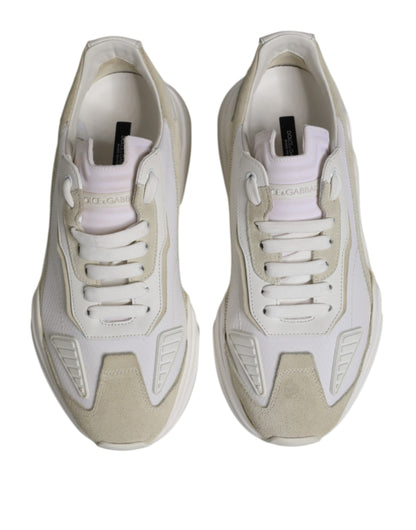 Dolce & Gabbana White Low Top Daymaster Men Sneakers Shoes by Dolce & Gabbana