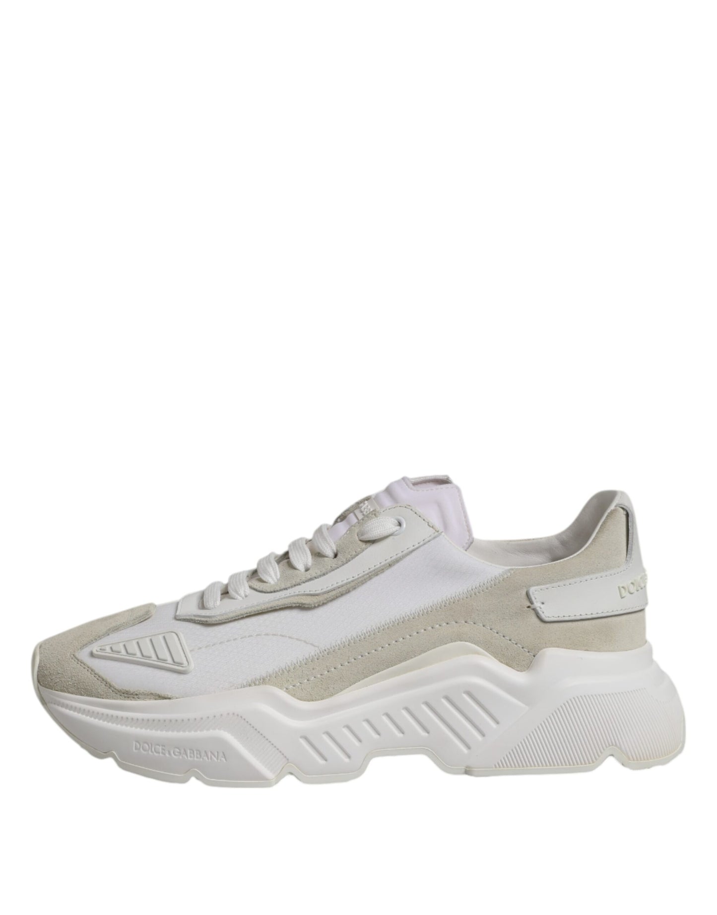 Dolce & Gabbana White Low Top Daymaster Men Sneakers Shoes by Dolce & Gabbana