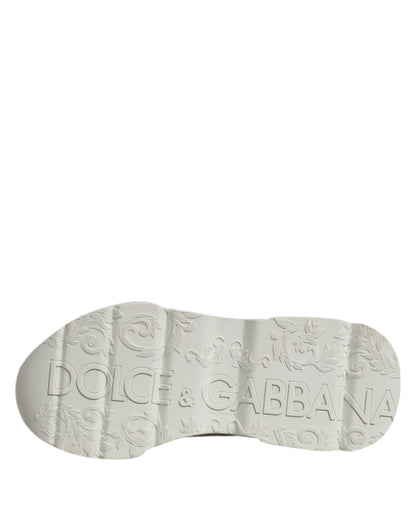 Dolce & Gabbana White Low Top Daymaster Men Sneakers Shoes by Dolce & Gabbana