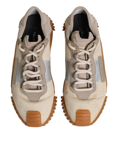 Dolce & Gabbana Multicolor Lace Up Low Top NS1 Sneakers Shoes by Dolce & Gabbana