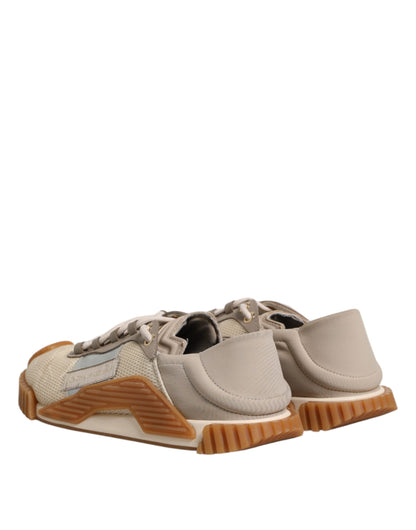 Dolce & Gabbana Multicolor Lace Up Low Top NS1 Sneakers Shoes by Dolce & Gabbana