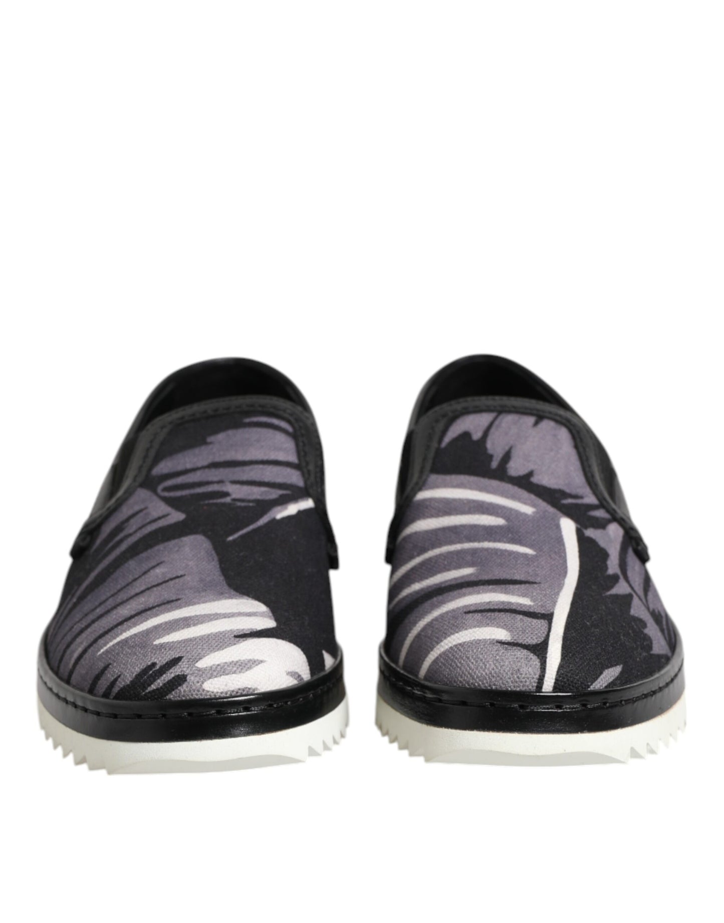 Dolce & Gabbana Black Tropical Slip On Men Sneakers Shoes by Dolce & Gabbana