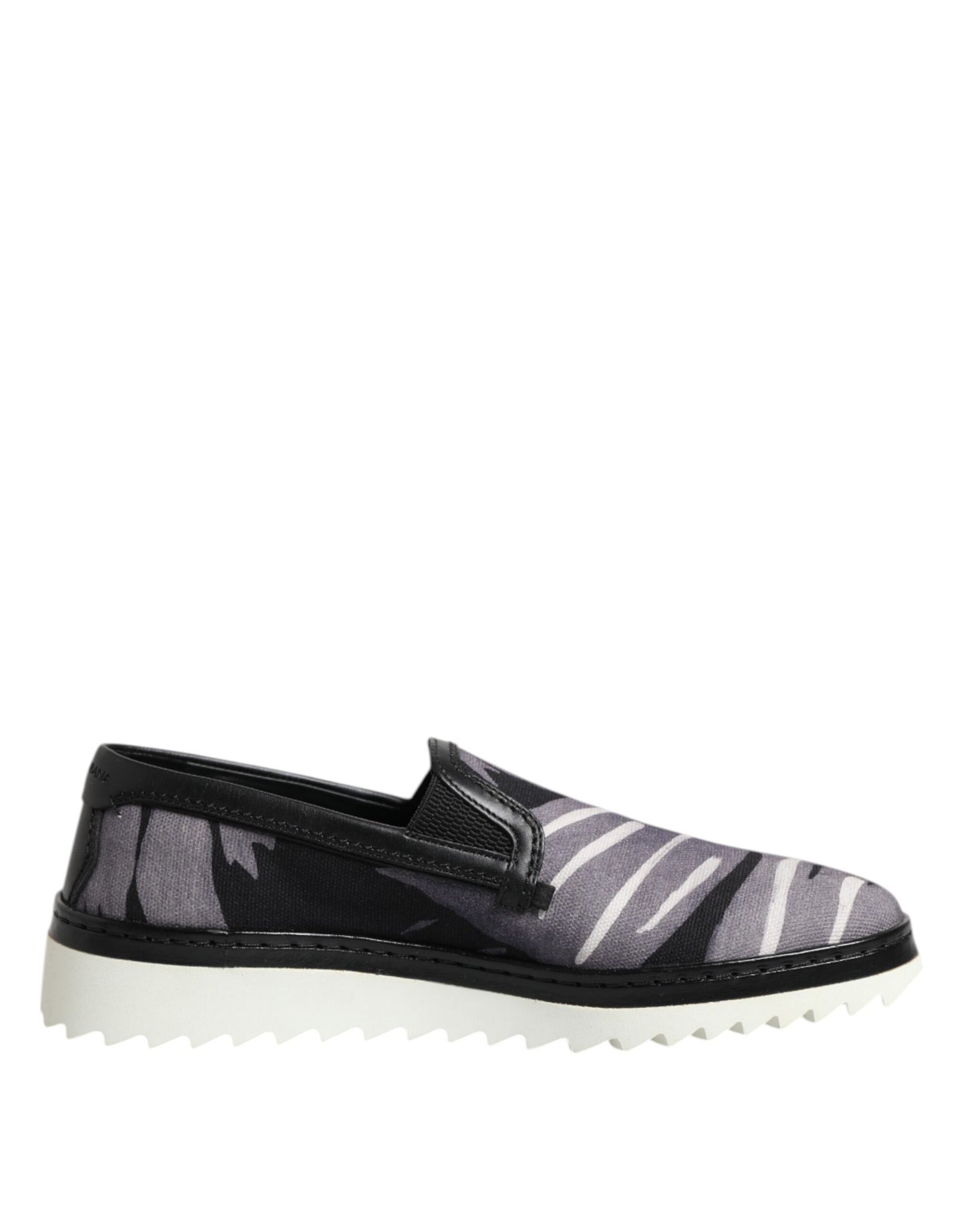Dolce & Gabbana Black Tropical Slip On Men Sneakers Shoes by Dolce & Gabbana