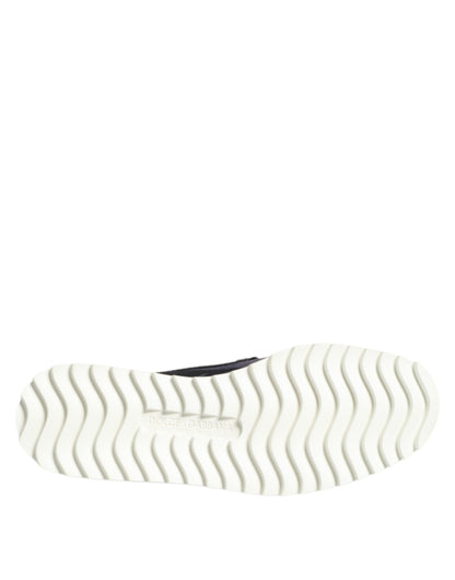 Dolce & Gabbana Black Tropical Slip On Men Sneakers Shoes by Dolce & Gabbana