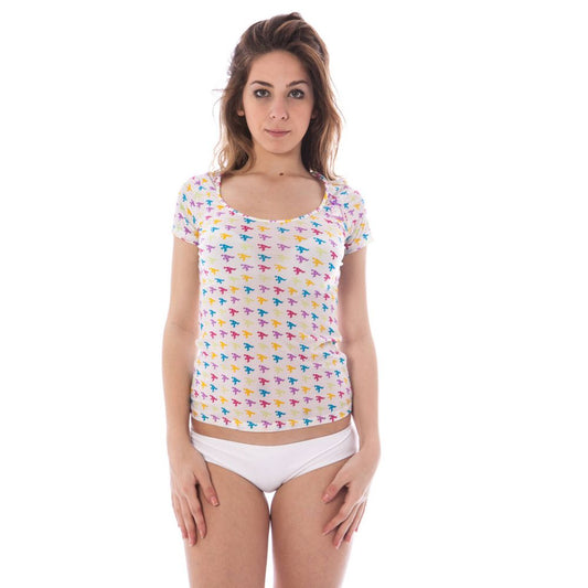 T-shirt unisexe en nylon blanc de style A