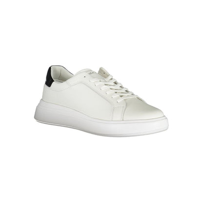Calvin Klein Sleek White Sneakers with Contrast Accents by Calvin Klein