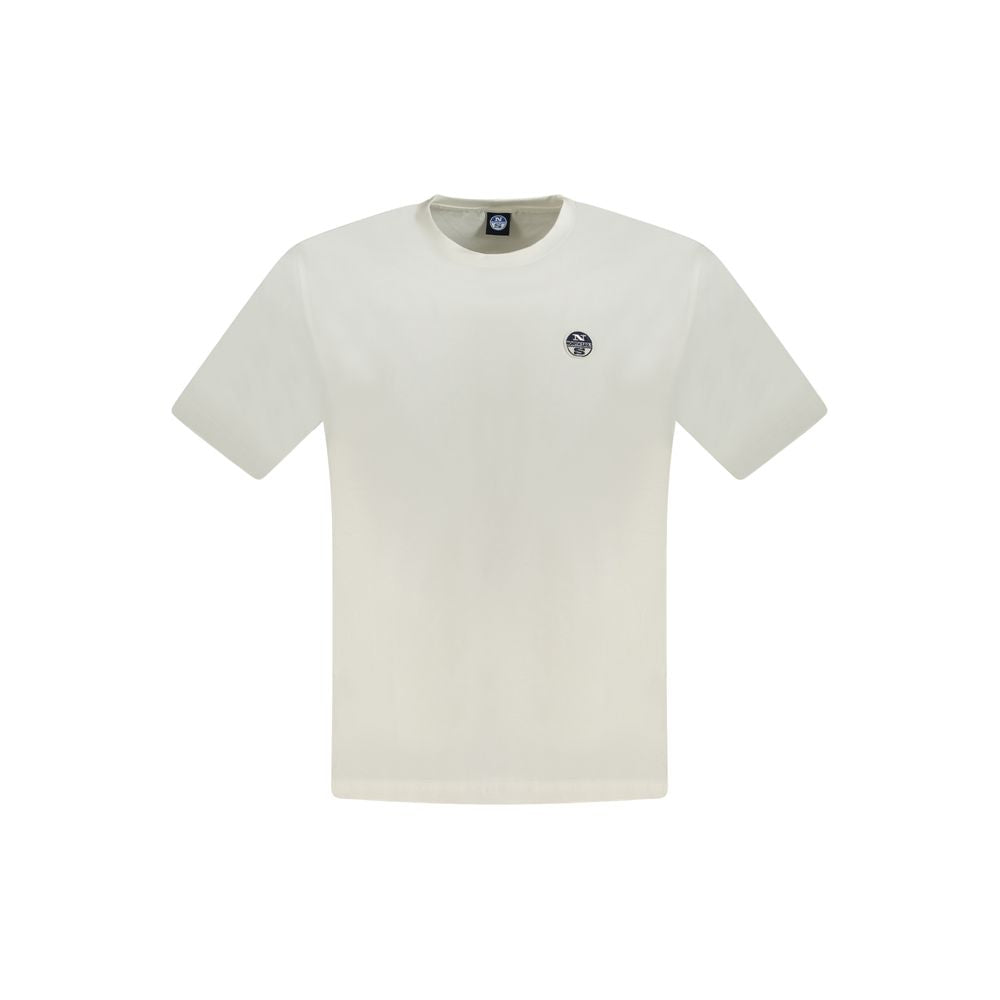 North Sails White Cotton Men T-Shirt by North Sails