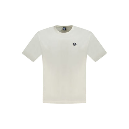 North Sails White Cotton Men T-Shirt by North Sails