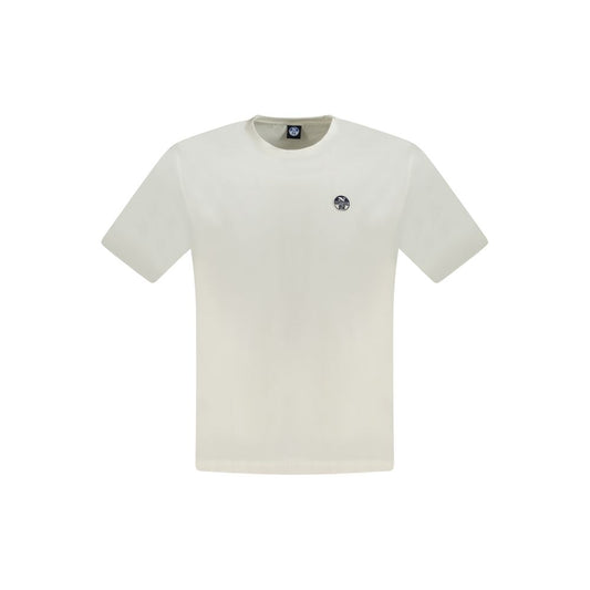 North Sails White Cotton Men T-Shirt by North Sails