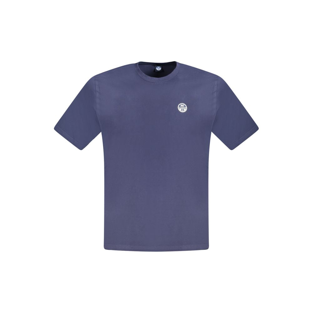 North Sails Blue Cotton Men T-Shirt by North Sails