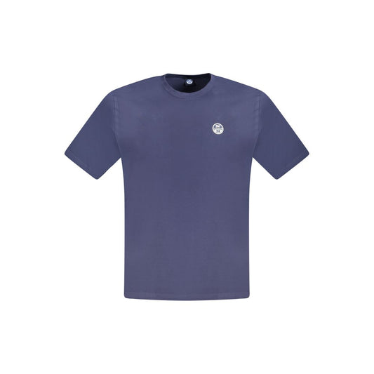 North Sails Blue Cotton Men T-Shirt by North Sails