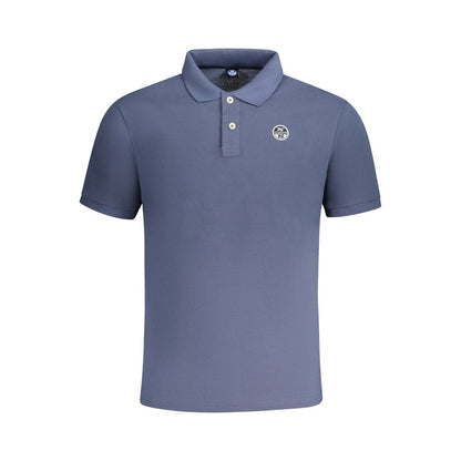 North Sails Blue Cotton Men Polo Shirt by North Sails