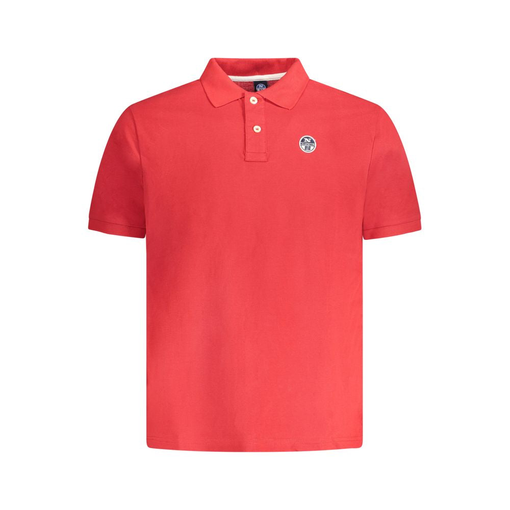 North Sails Red Cotton Men Polo Shirt by North Sails