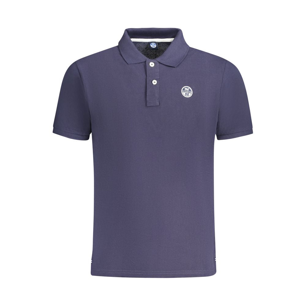 North Sails Blue Cotton Men Polo Shirt by North Sails