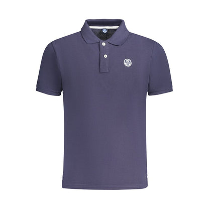 North Sails Blue Cotton Men Polo Shirt by North Sails