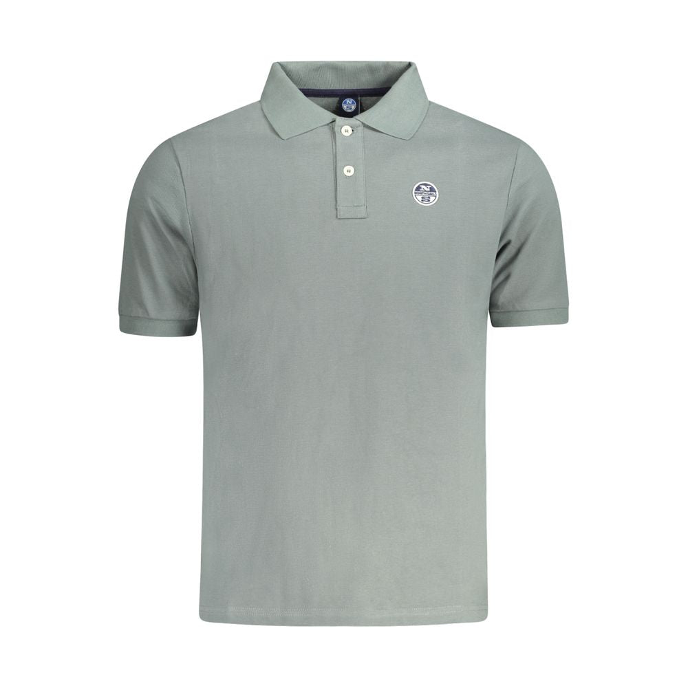 North Sails Green Cotton Men Polo Shirt by North Sails