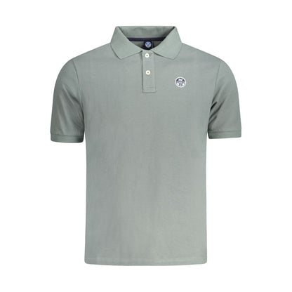 North Sails Green Cotton Men Polo Shirt by North Sails