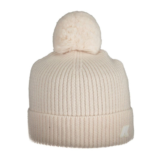 Bonnet K-WAY en laine rose pour femme