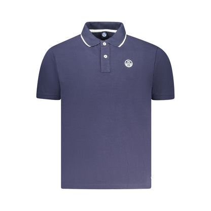 North Sails Blue Cotton Men Polo Shirt by North Sails