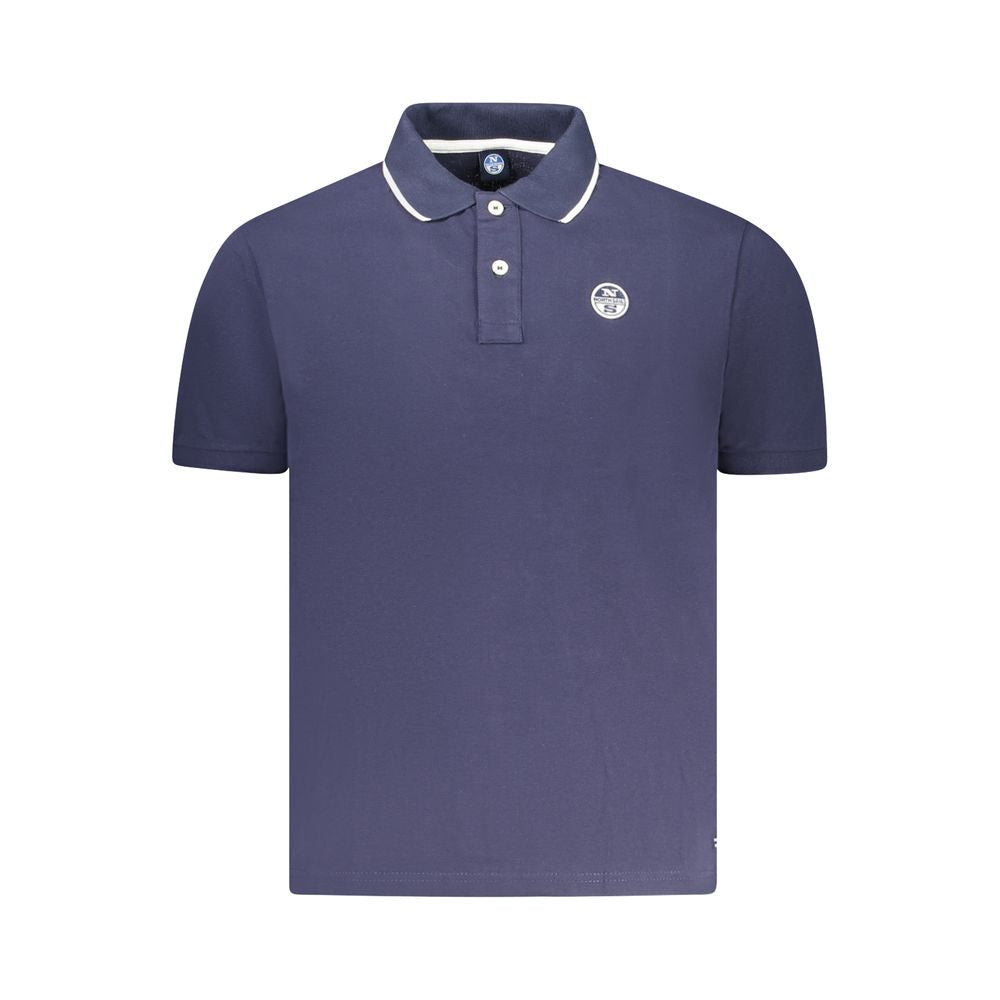 North Sails Blue Cotton Men Polo Shirt by North Sails