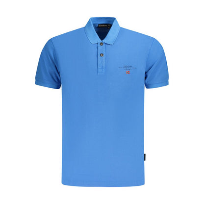 Polo Napapijri Bleu Coton Homme