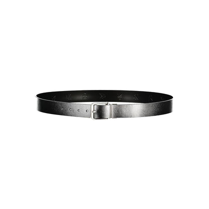 Ceinture en cuir noir Calvin Klein pour homme
