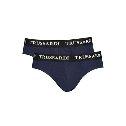 Pack de sous-vêtements pour homme en coton bleu Trussardi