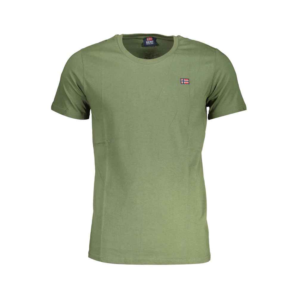 Norway 1963 Katoenen T Shirt Groen Elegante Heren M