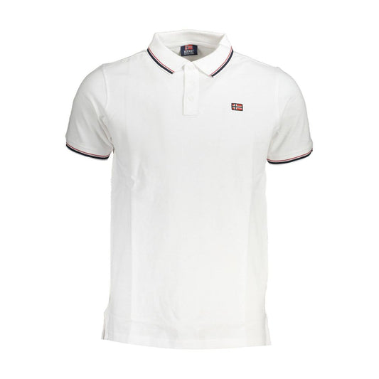 Polo homme en coton blanc Norvège 1963