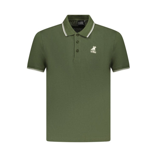 US Grand Polo Green Cotton Men Polo Shirt