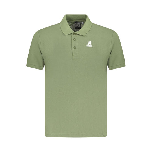 US Grand Polo Green Cotton Men Polo Shirt
