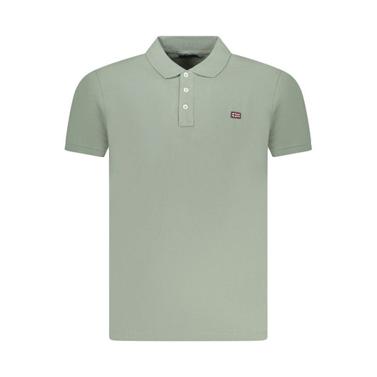 Polo homme en coton vert Norvège 1963