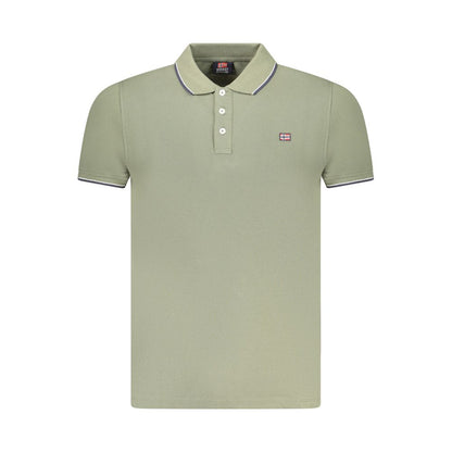 Polo homme en coton vert Norvège 1963
