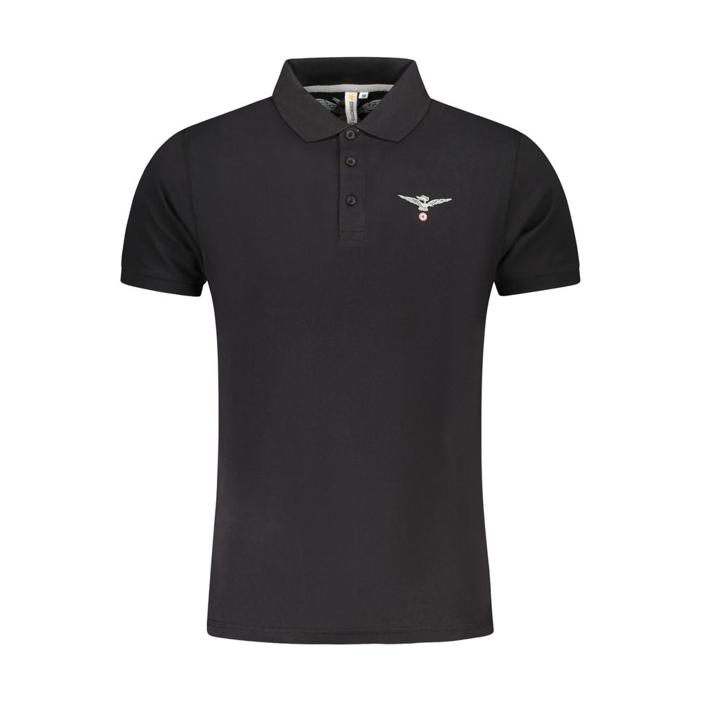 Polo en coton noir de l'Académie militaire