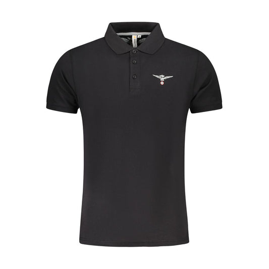 Polo en coton noir de l'Académie militaire