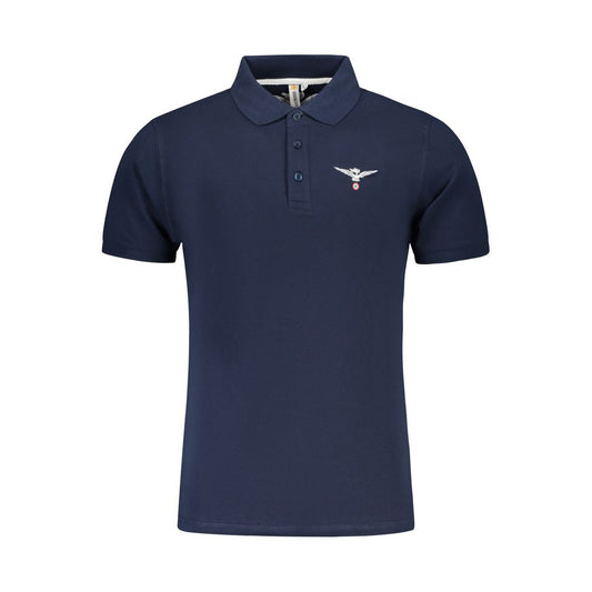 Polo en coton bleu Accademia Militare