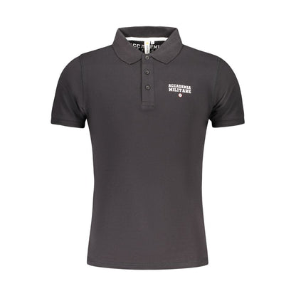 Polo en coton noir de l'Académie militaire