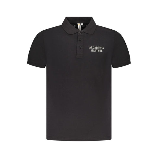 Polo en coton noir de l'Académie militaire