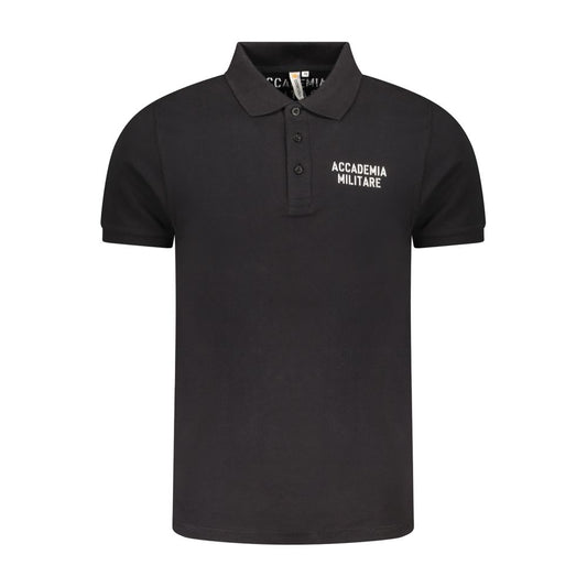 Polo en coton noir de l'Académie militaire